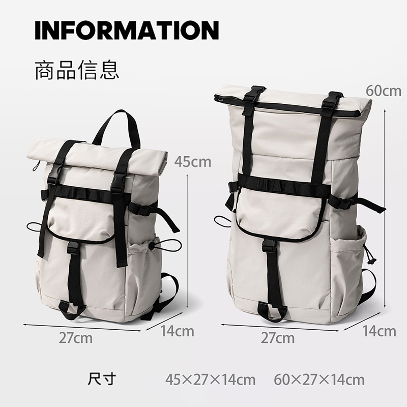 Yeni Erkekler İçin Rulo Ağızlı - Hiking Backpack Waterproof incelemesi ve fiyatı
