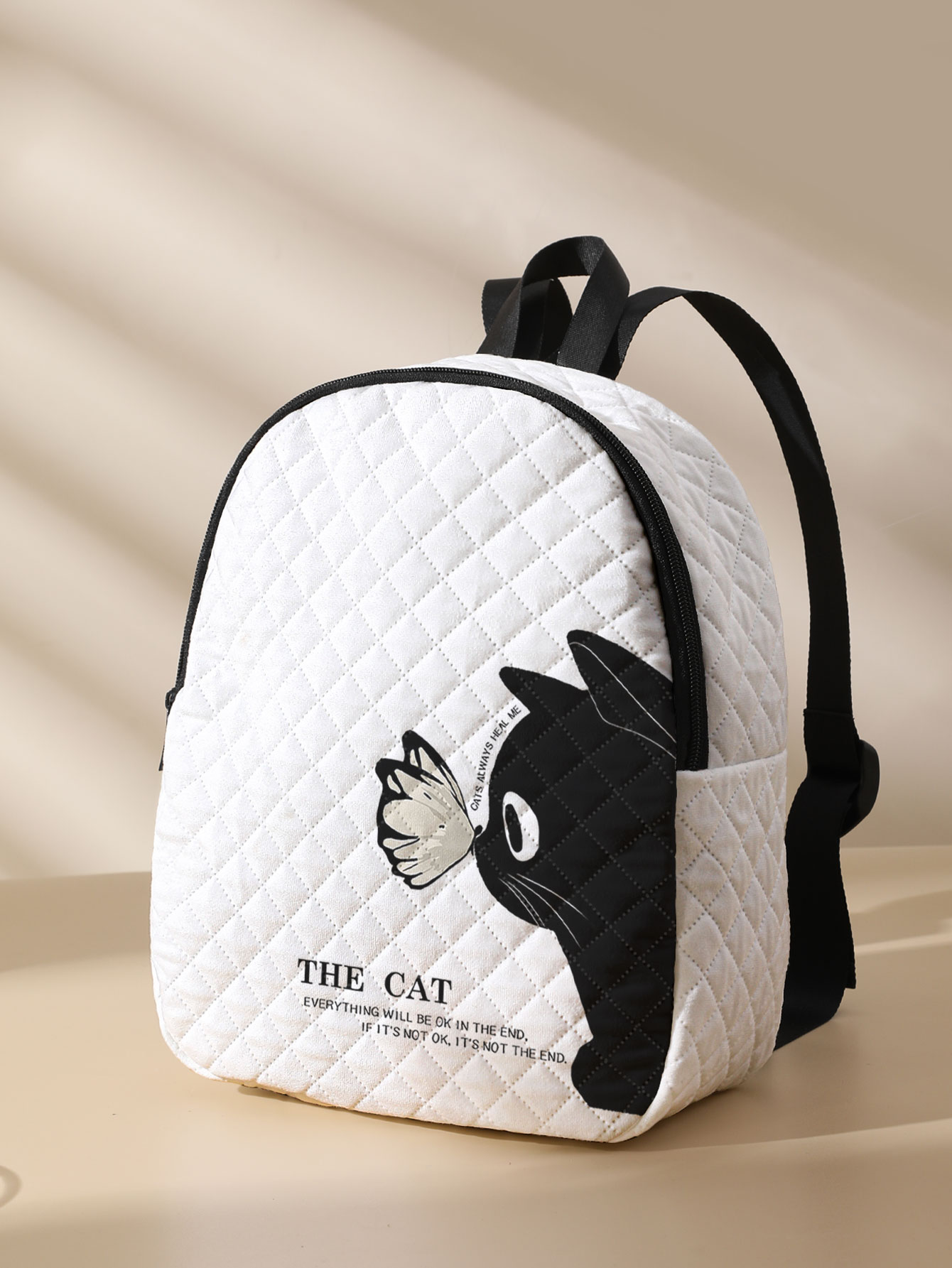 Siyah Kedi Kelebek Desenli Kap - Mini Backpack Purse incelemesi ve fiyatı