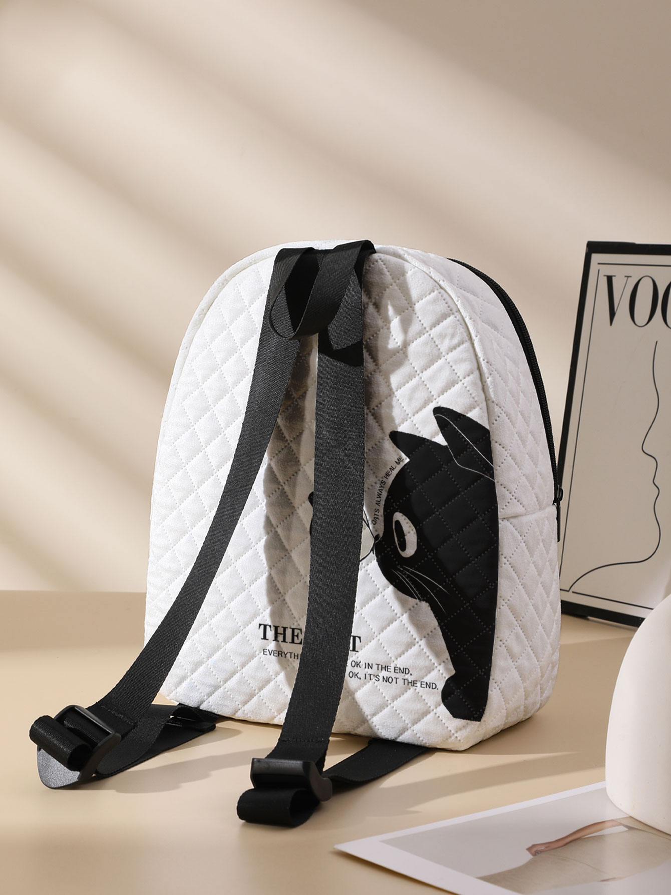 Siyah Kedi Kelebek Desenli Kap - Mini Backpack Purse incelemesi ve fiyatı